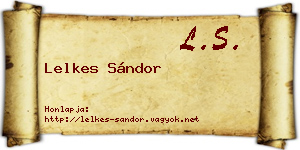 Lelkes Sándor névjegykártya